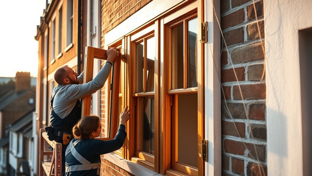 Wooden Window Installation Milton Keynes